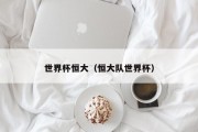 世界杯恒大（恒大队世界杯）