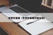 世界杯泰国（世界杯泰国对新加坡）