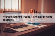 小学生该玩哪种电子游戏（小学生玩电子游戏的利与弊）