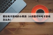 爱玩电子游戏的小男孩（小孩喜欢玩电子游戏怎么办）