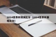 2014世界杯预测比分（2014世界杯赛程比分）