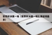 世界杯决赛一场（世界杯决赛一场比赛进球最多）