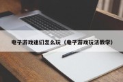 电子游戏迷们怎么玩（电子游戏玩法教学）