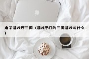 电子游戏厅三国（游戏厅打的三国游戏叫什么）