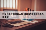 好玩的电子游戏真人版（好玩的电子游戏真人版手游）